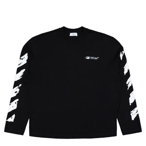 Off-White Ink Arrow 90s Skate L/S Tee Black - White Longsleeves OMAB09CF25JER0031001 Detail View 1 | GATE