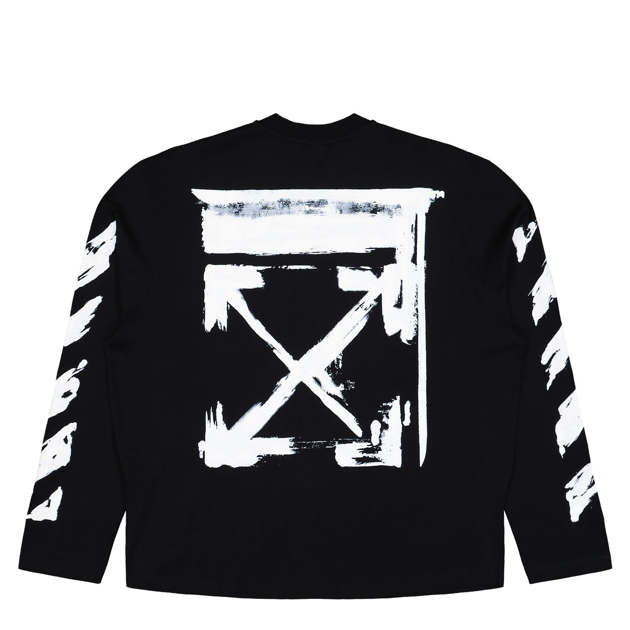 Off-White Ink Arrow 90s Skate L/S Tee Black - White Longsleeves OMAB09CF25JER0031001 Detail View 1 | GATE