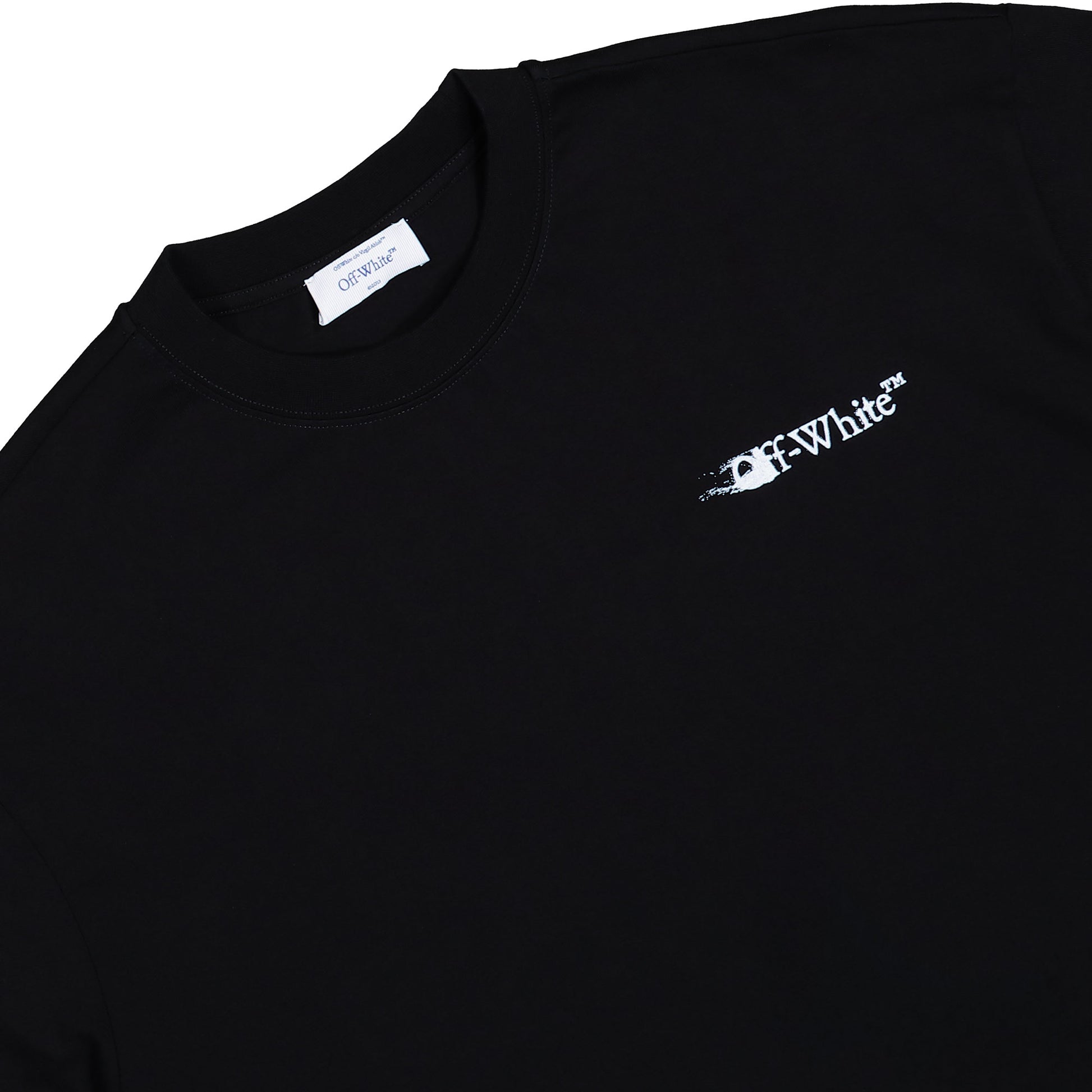 Off-White Ink Arrow 90s Skate L/S Tee Black - White Longsleeves OMAB09CF25JER0031001 Detail View 3 | GATE