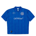 Off-White Lion Nation Soccer S/S Top Navy Blue - White Tops OMAD00CF25JER0044601 Detail View 1 | GATE