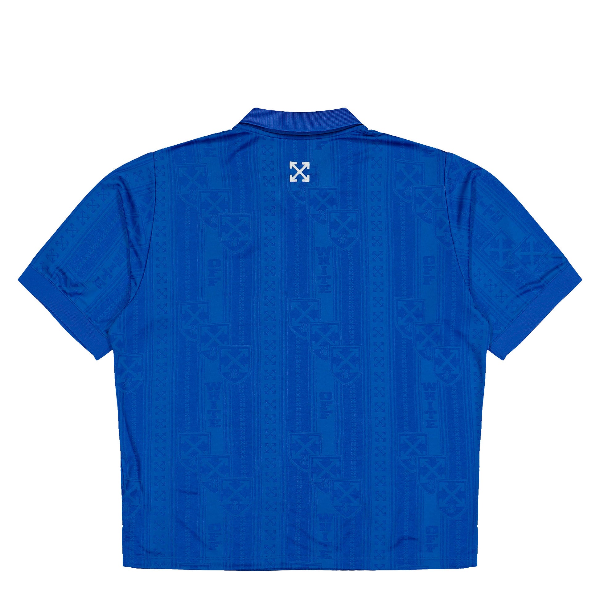 Off-White Lion Nation Soccer S/S Top Navy Blue - White Tops OMAD00CF25JER0044601 Detail View 2 | GATE