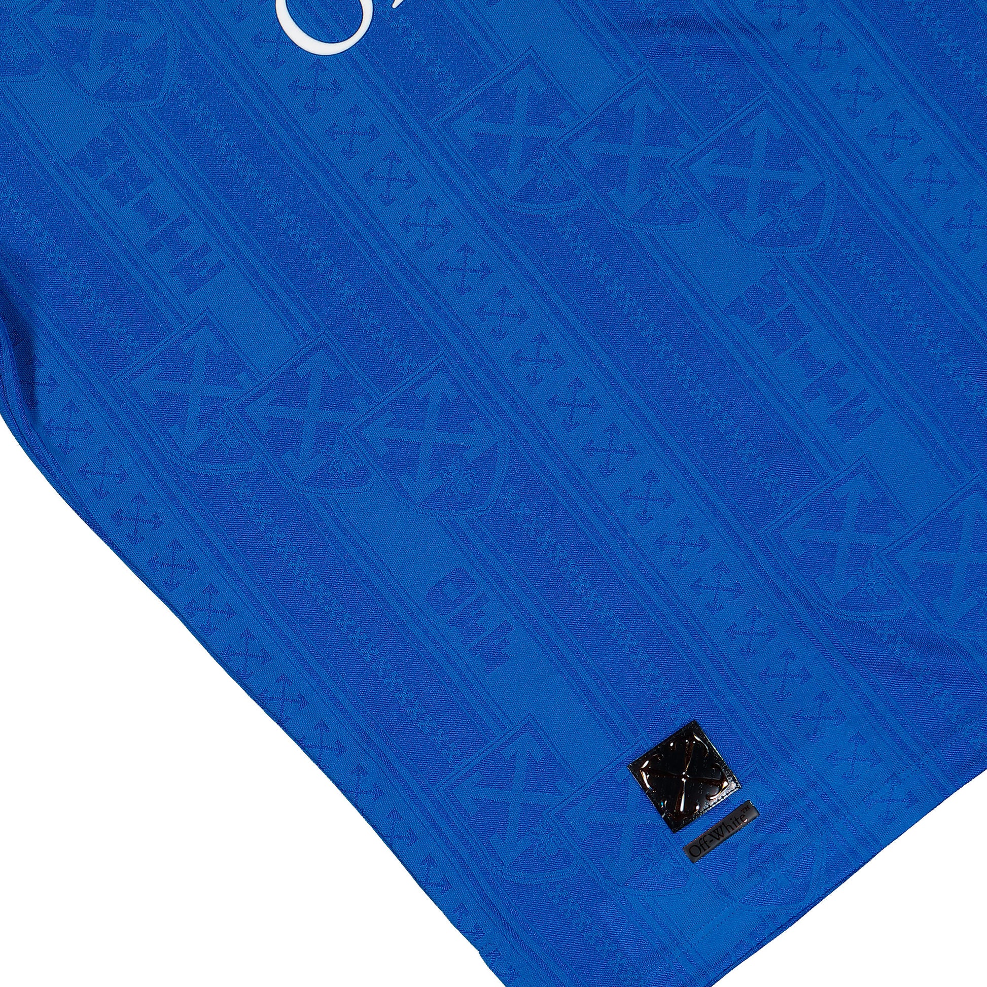 Off-White Lion Nation Soccer S/S Top Navy Blue - White Tops OMAD00CF25JER0044601 Detail View 4 | GATE