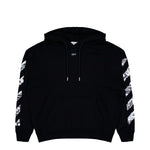 Off-White Newspaper Arrow Skate Hoodie Black - White Hoodies OMBB085F25FLE00E1001 Detail View 1 | GATE