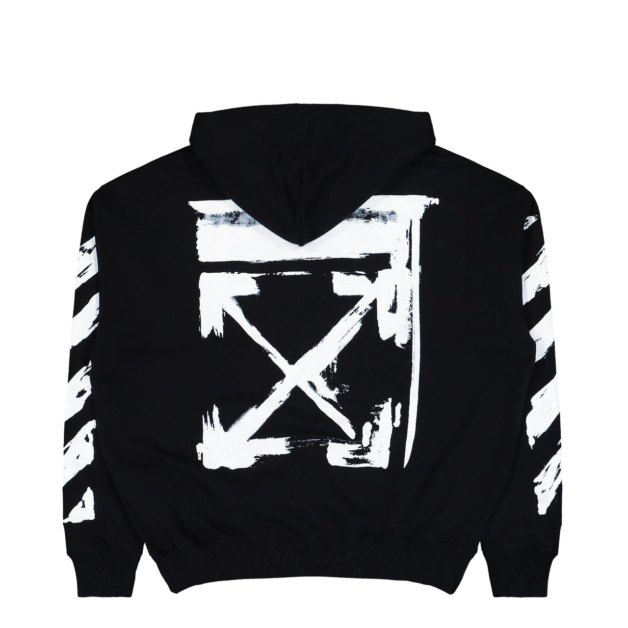 Off-White Ink Arrow Skate Zip Hoodie Black - White Hoodies OMBE015F25FLE0021001 Detail View 1 | GATE