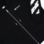 Off-White Ink Arrow Skate Zip Hoodie Black - White Hoodies OMBE015F25FLE0021001 Detail View 4 | GATE
