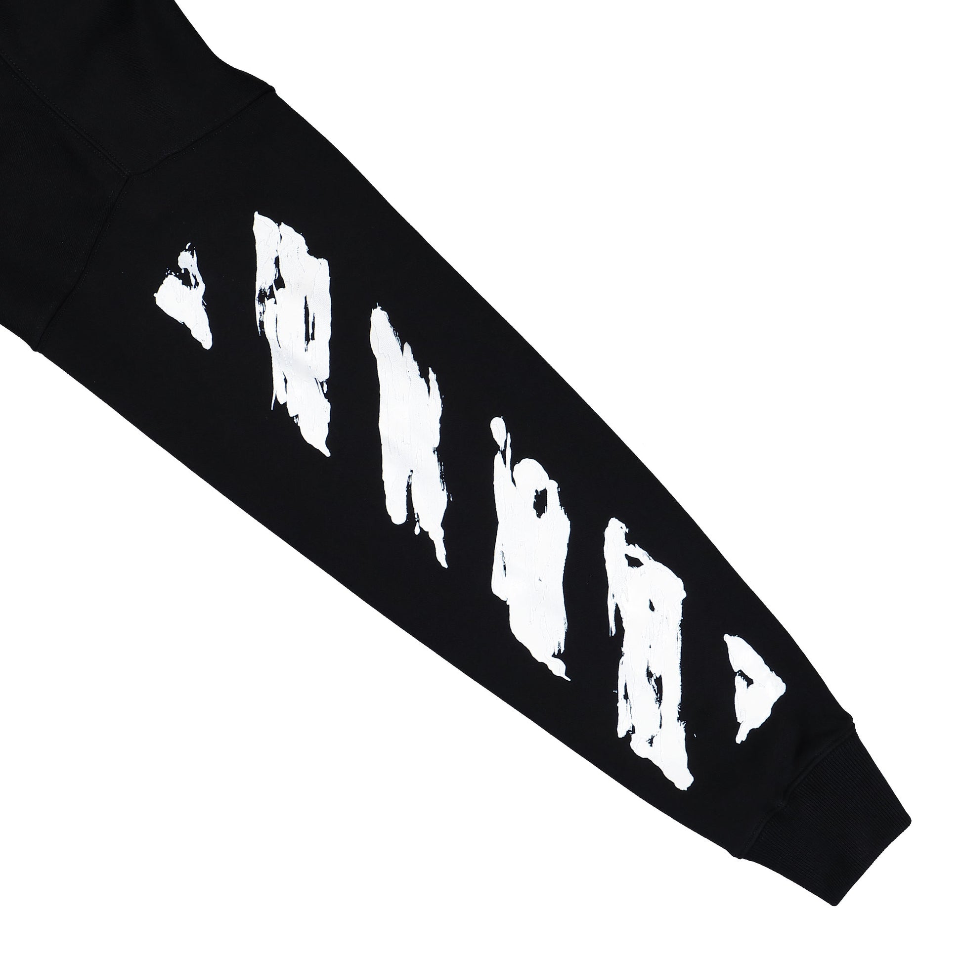 Off-White Ink Arrow Skate Zip Hoodie Black - White Hoodies OMBE015F25FLE0021001 Detail View 5 | GATE