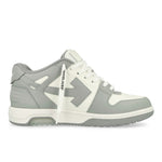 Off-White Out Of Office Leather Sneakers White - Grey Sneaker OMIA189C99LEA0070109 Detail View 2 | GATE