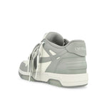 Off-White Out Of Office Leather Sneakers White - Grey Sneaker OMIA189C99LEA0070109 Detail View 3 | GATE