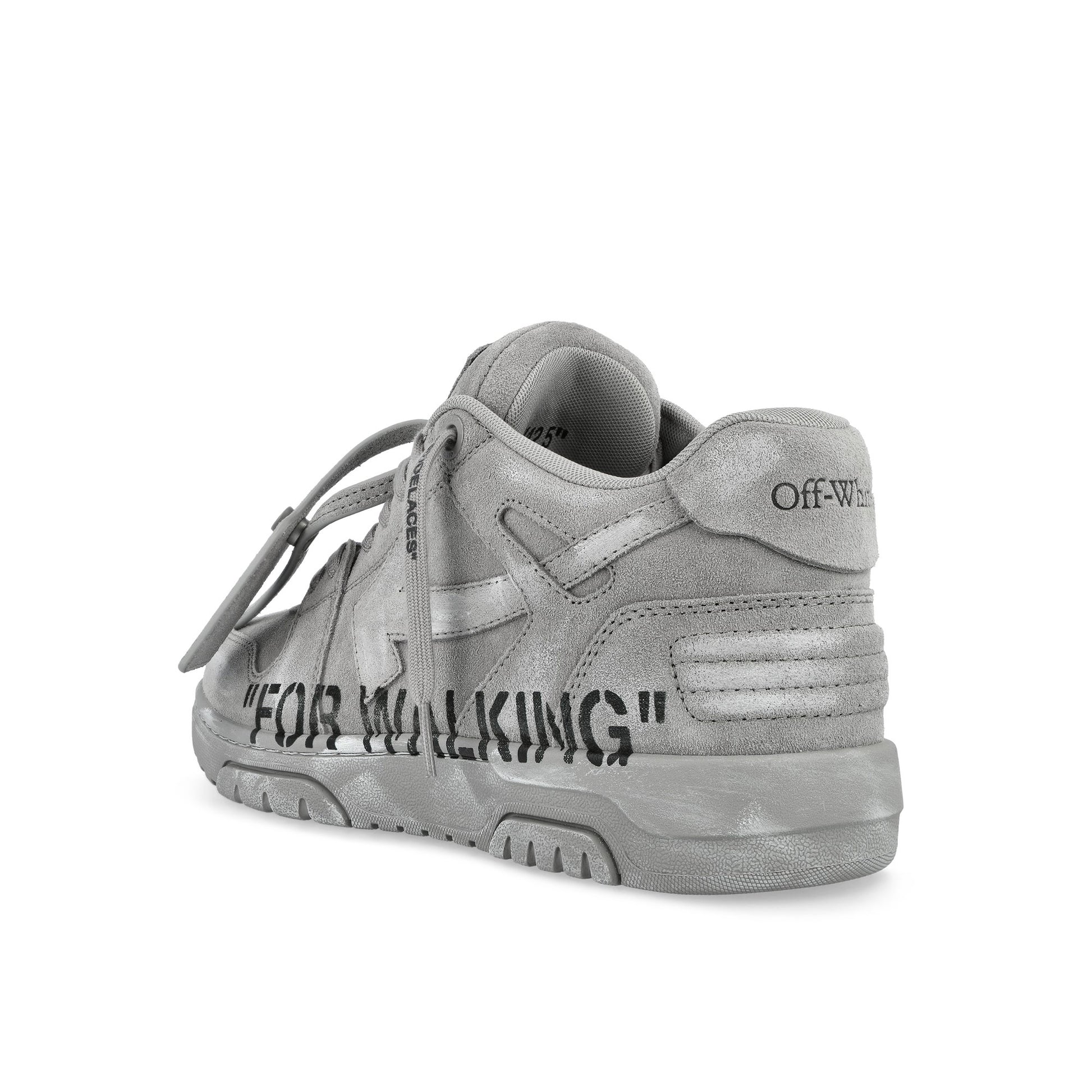 Off-White OOO For Walking Suede Grey - Dark Grey Sneaker OMIA189F25LEA00B0907 Detail View 3 | GATE