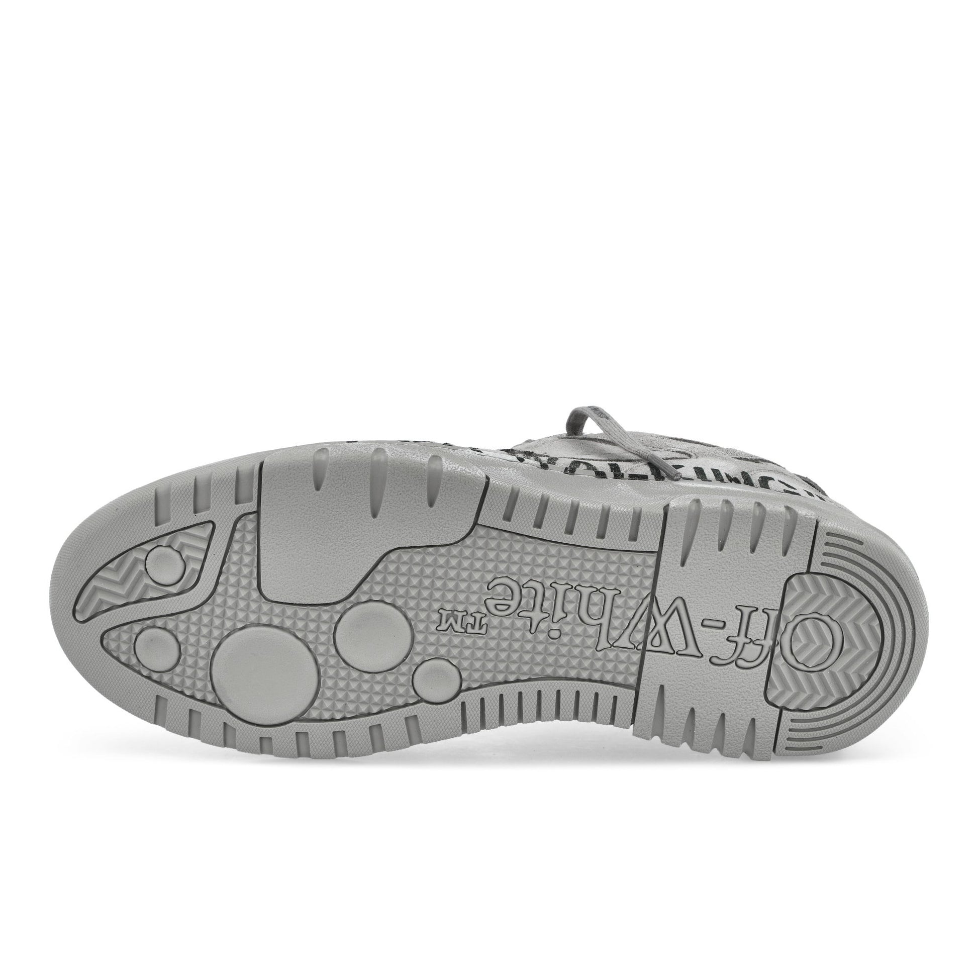 Off-White OOO For Walking Suede Grey - Dark Grey Sneaker OMIA189F25LEA00B0907 Detail View 6 | GATE