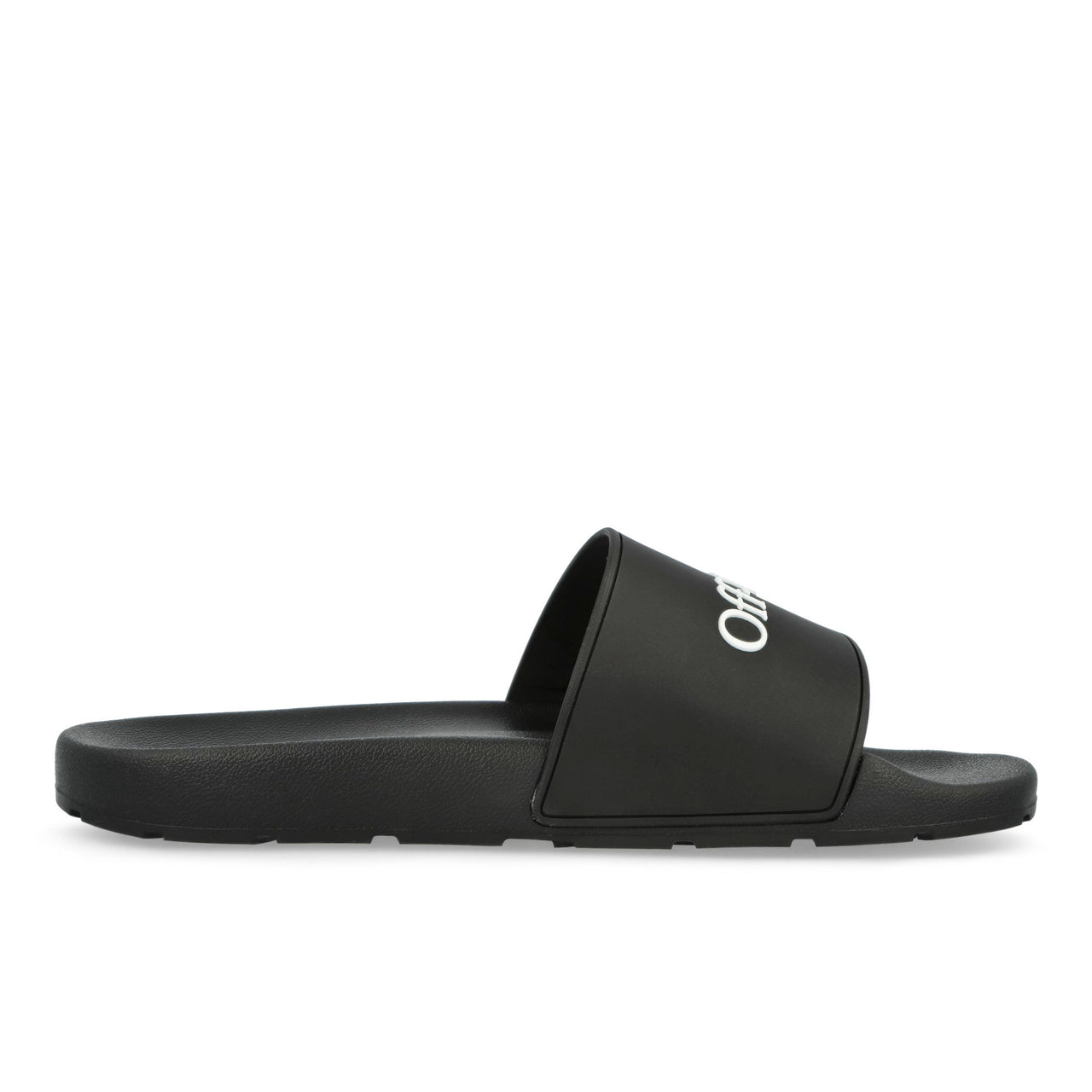 Off-White Bookish Sliders Black - White Slides OMIU002C99MAT0021001 Detail View 1 | GATE