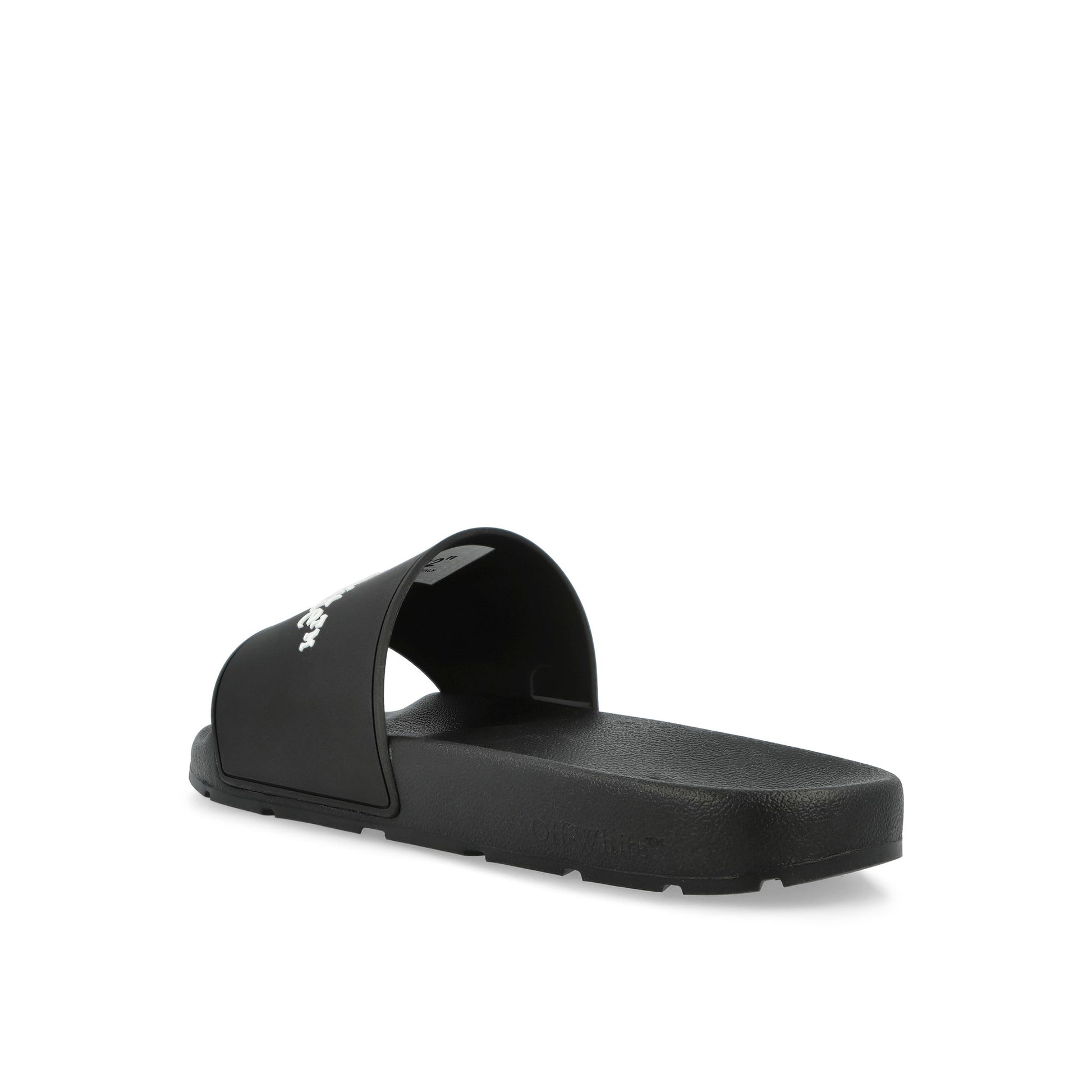 Off-White Bookish Sliders Black - White Slides OMIU002C99MAT0021001 Detail View 3 | GATE