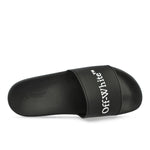 Off-White Bookish Sliders Black - White Slides OMIU002C99MAT0021001 Detail View 5 | GATE