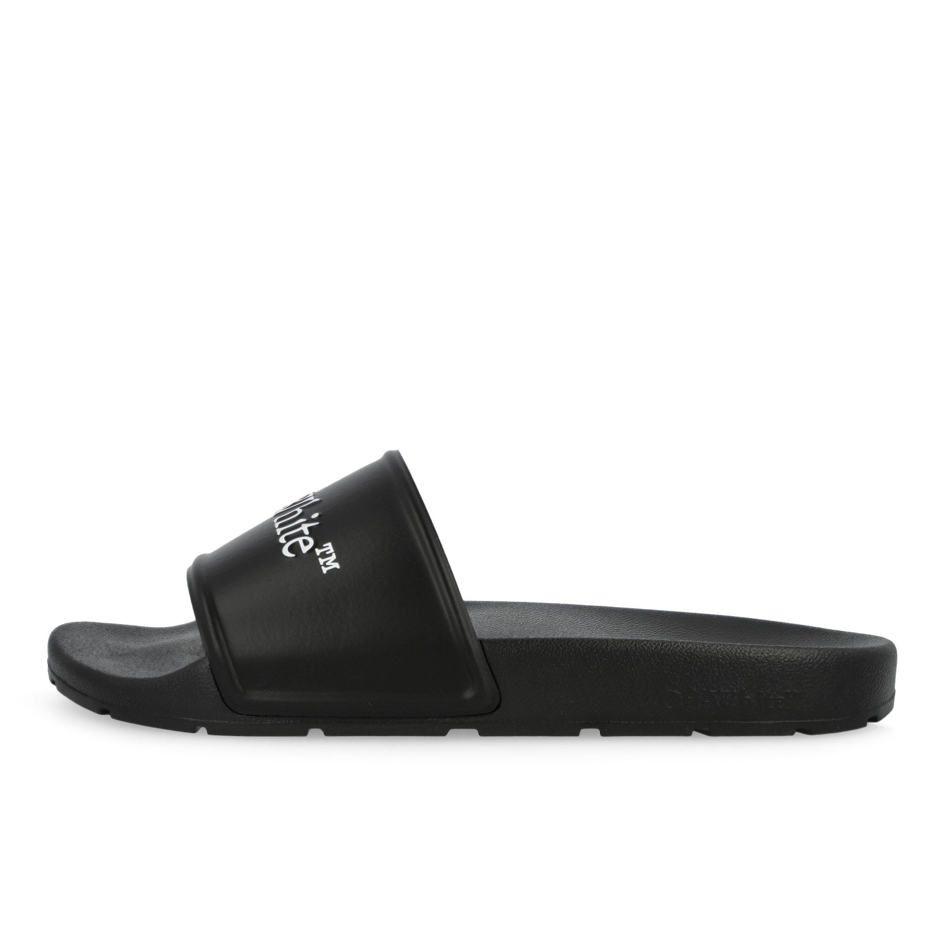 Off-White Bookish Sliders Black / White Slides OMIU002S26MAT0021001 Detail View 1 | GATE
