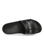 Off-White Bookish Sliders Black / White Slides OMIU002S26MAT0021001 Detail View 5 | GATE
