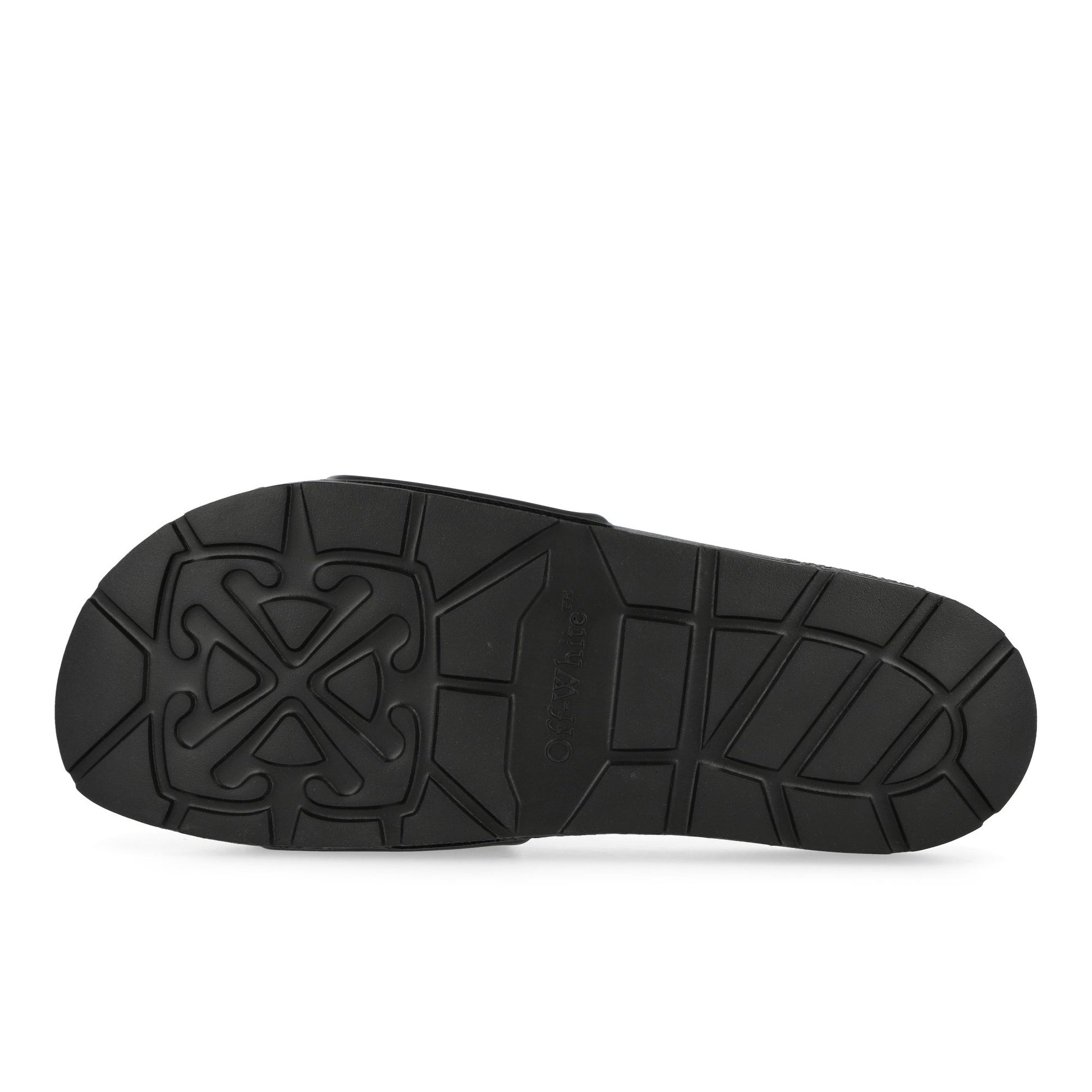 Off-White Bookish Sliders Black / White Slides OMIU002S26MAT0021001 Detail View 6 | GATE
