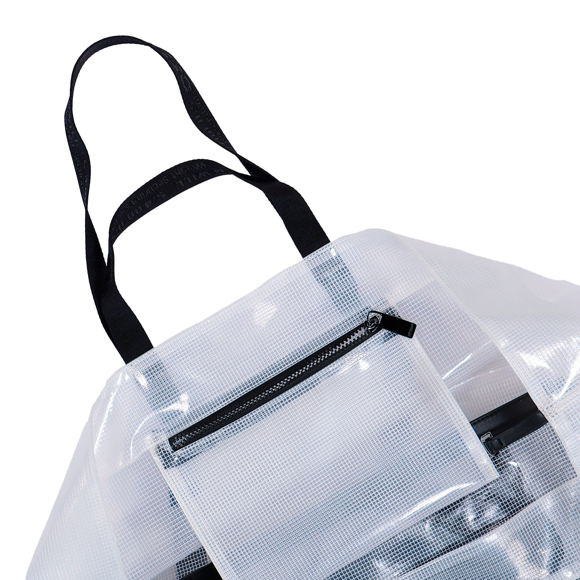 Off White Heritage Day Off Tote Ripstop Transparent Tote Bag OMNA20TC99FAB0017910 Detail View 5 | GATE
