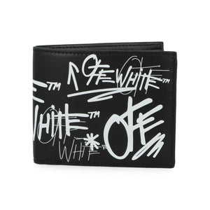Off White Logo Bifold Black / White Wallets OMNC094S26LEA0041001 Detail View 1 | GATE
