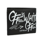 Off White Logo Bifold Black / White Wallets OMNC094S26LEA0041001 Detail View 4 | GATE
