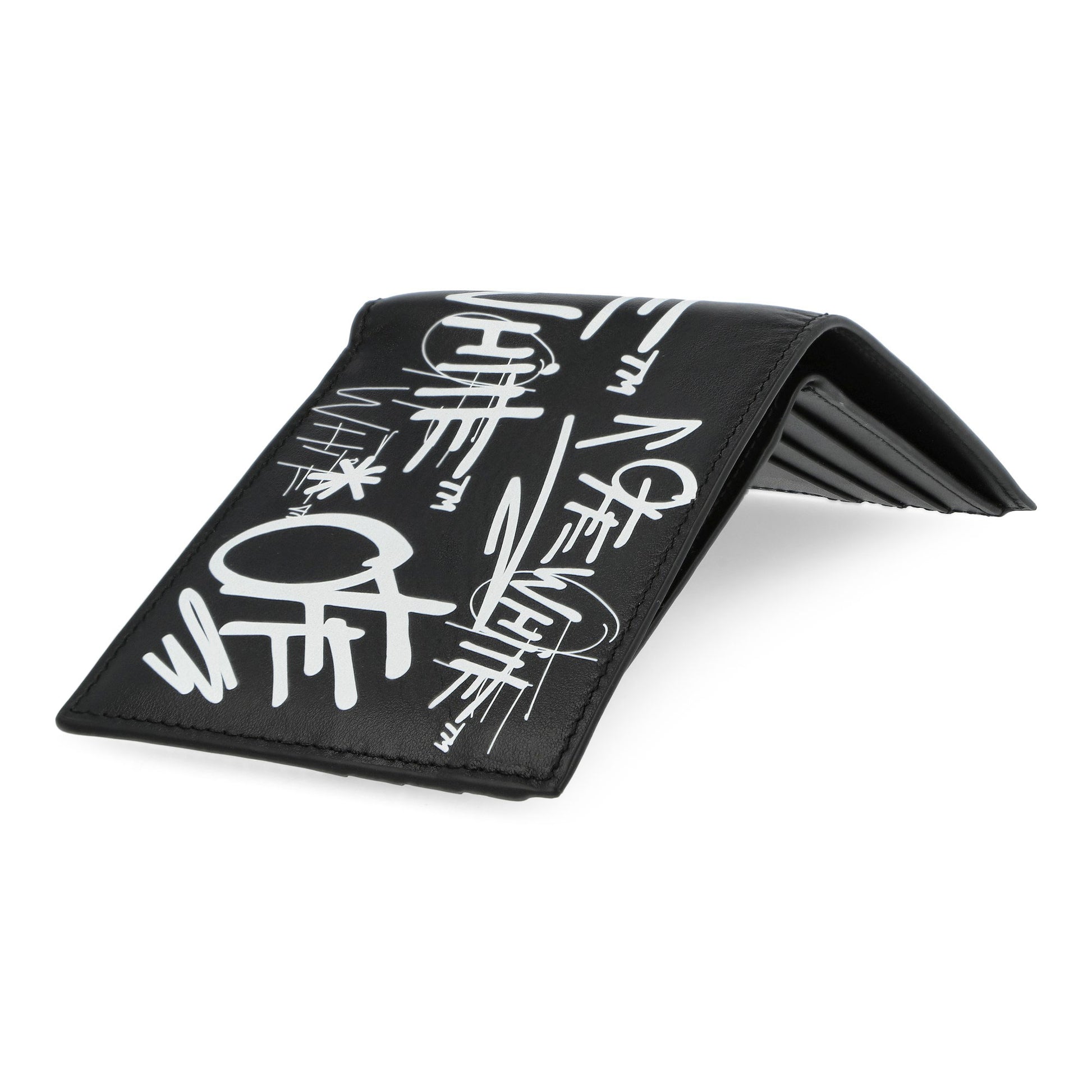 Off White Logo Bifold Black / White Wallets OMNC094S26LEA0041001 Detail View 6 | GATE
