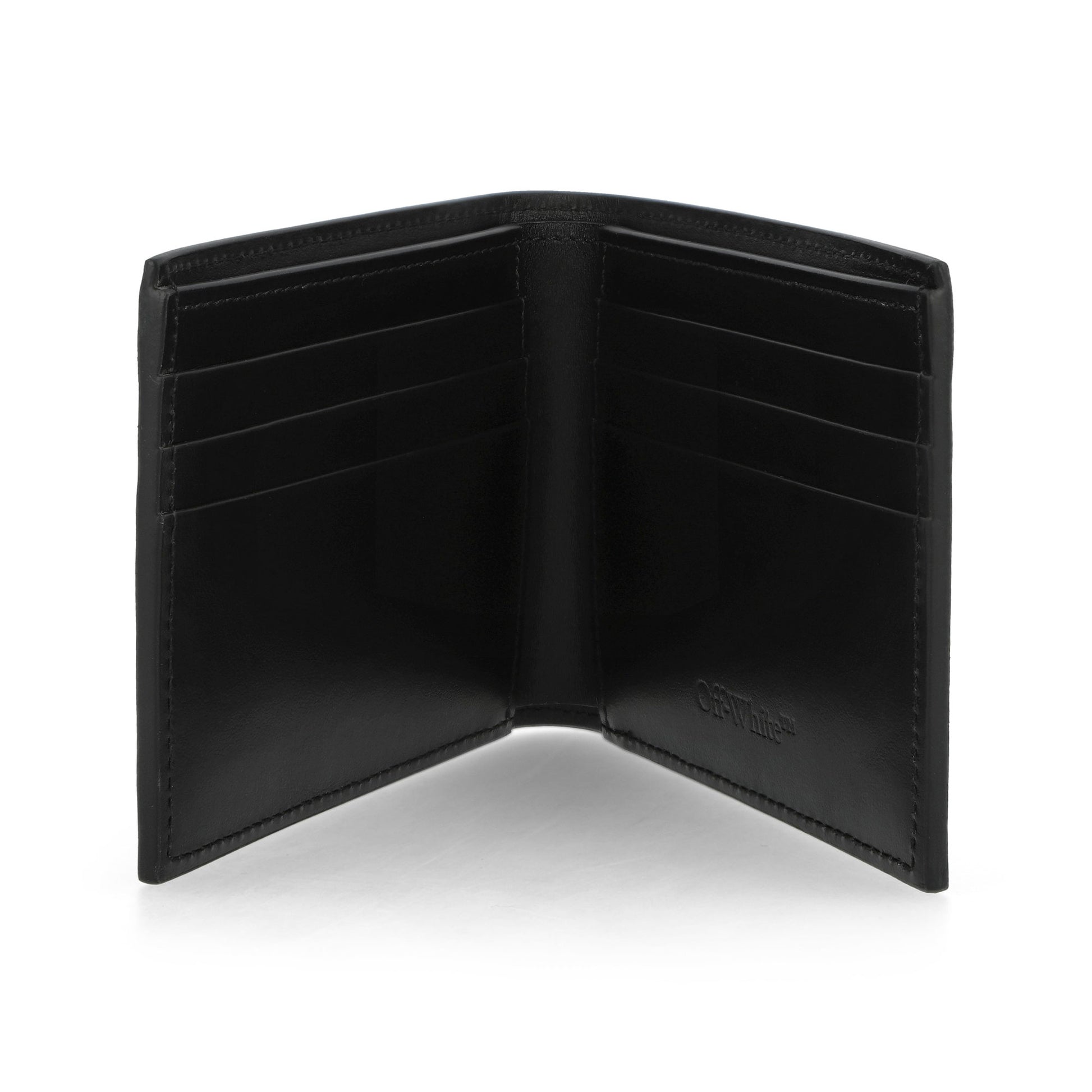 Off-White Jitney Quote Bifold Wallet Bold Green Black - White OMNC098C99LEA0011001 Detail View 5 | GATE
