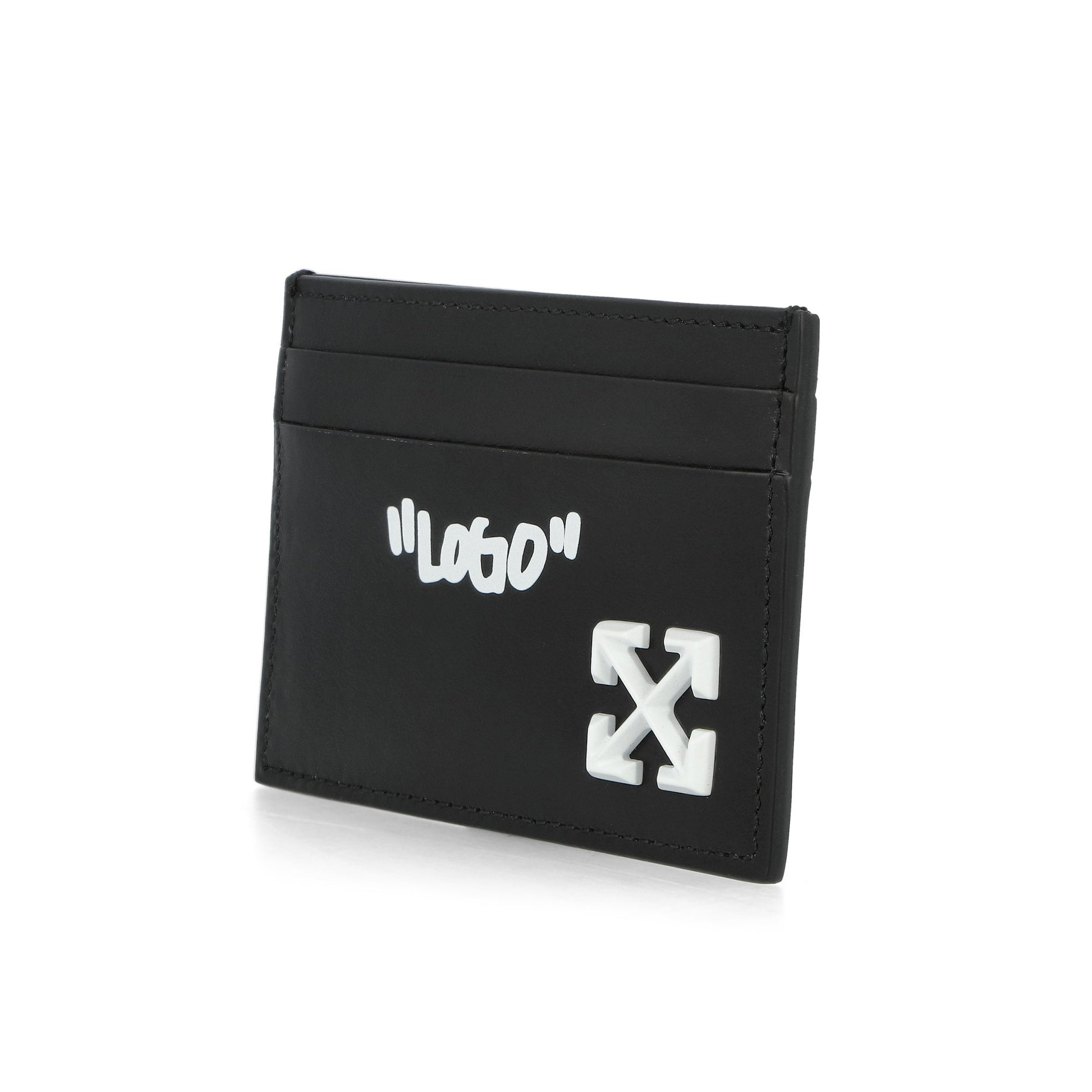 Off-White Jitney Quote Card Case Bold Green Black - White OMND09FC99LEA0011001 Detail View 2 | GATE
