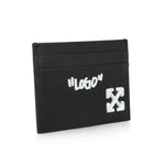 Off-White Jitney Quote Card Case Bold Green Black - White OMND09FC99LEA0011001 Detail View 3 | GATE
