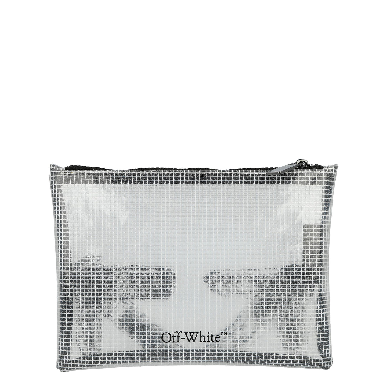 Off White Heritage Pouch Ripstop Transparent  Clutches OMNS02DC99FAB0017910 Detail View 1 | GATE
