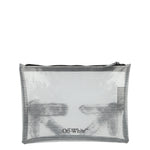 Off White Heritage Pouch Ripstop Transparent  Clutches OMNS02DC99FAB0017910 Detail View 2 | GATE

