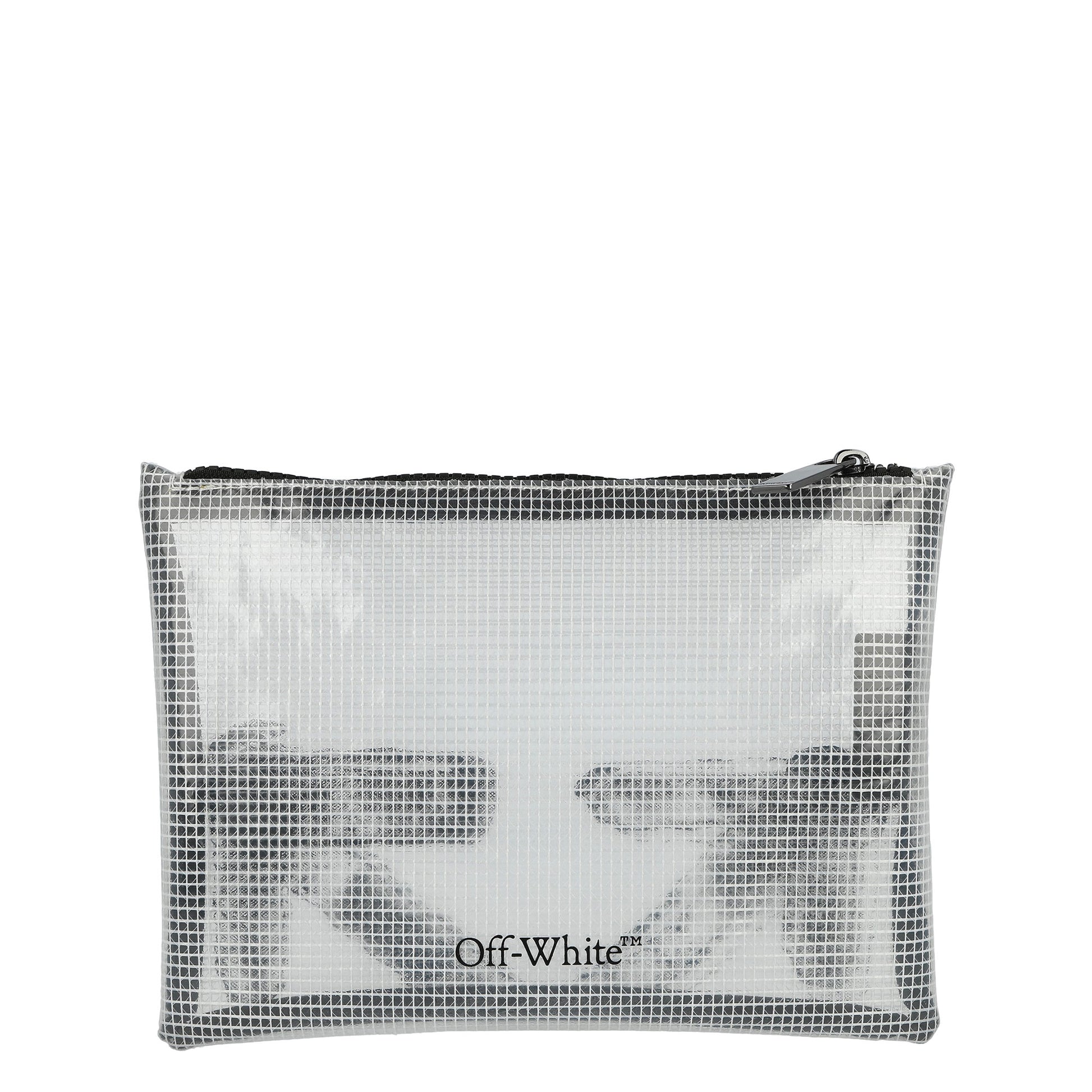 Off White Heritage Pouch Ripstop Transparent  Clutches OMNS02DC99FAB0017910 Detail View 2 | GATE
