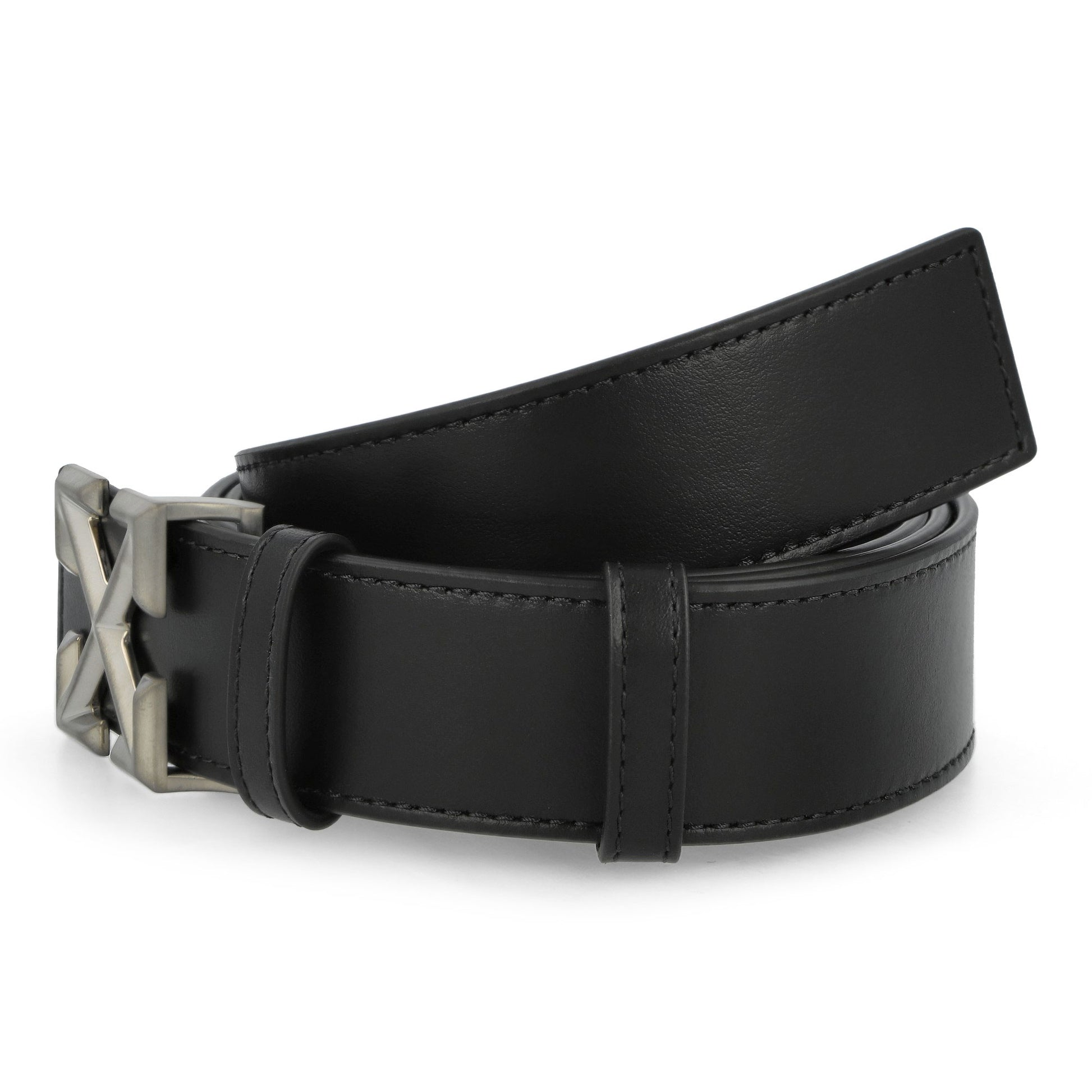 Off-White Arrow Belt RV 35mm Quote Bold Green Belts OMRB14GC99LEA0011001 Detail View 4 | GATE
