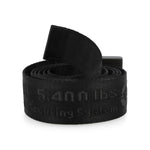 Off White Tape Belt Arrow 38MM Black / Black Belts OMRB14LC99FAB0011010 Detail View 3 | GATE
