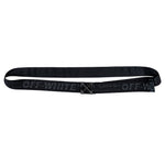 Off White Tape Belt Arrow 38MM Black / Black Belts OMRB14LC99FAB0011010 Detail View 6 | GATE
