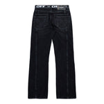 Off-White Logo Band 90s Skate Jeans Black - White Denim OMYA18SF25DEN0021001 Detail View 2 | GATE