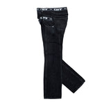 Off-White Logo Band 90s Skate Jeans Black - White Denim OMYA18SF25DEN0021001 Detail View 3 | GATE