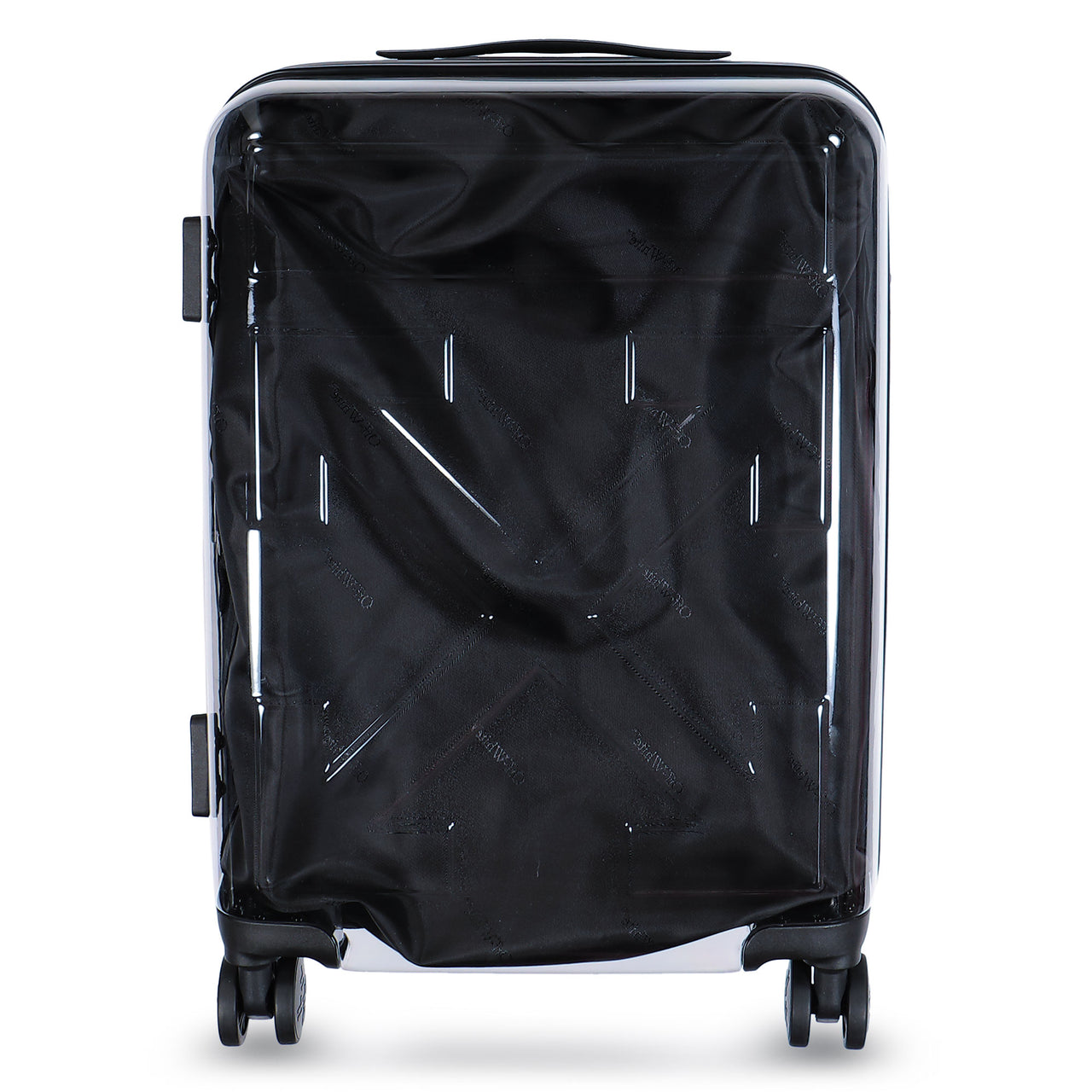 Off-White Quote Arrow Trolly Transparent - B Duffle Bag OMZH002F25PLA0017910 Detail View 1 | GATE
