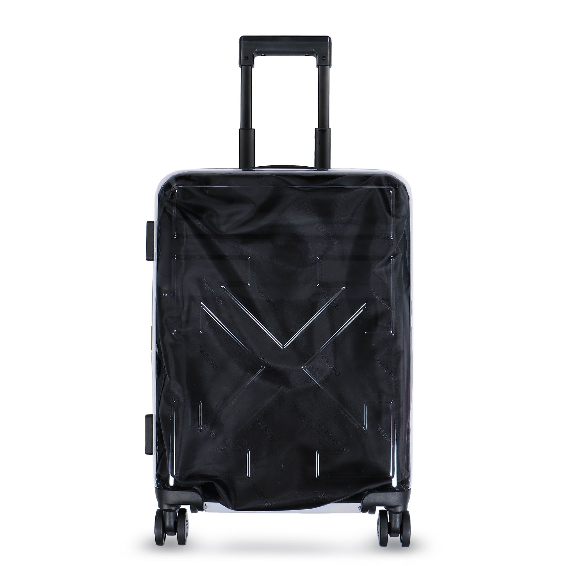 Off-White Quote Arrow Trolly Transparent - B Duffle Bag OMZH002F25PLA0017910 Detail View 4 | GATE
