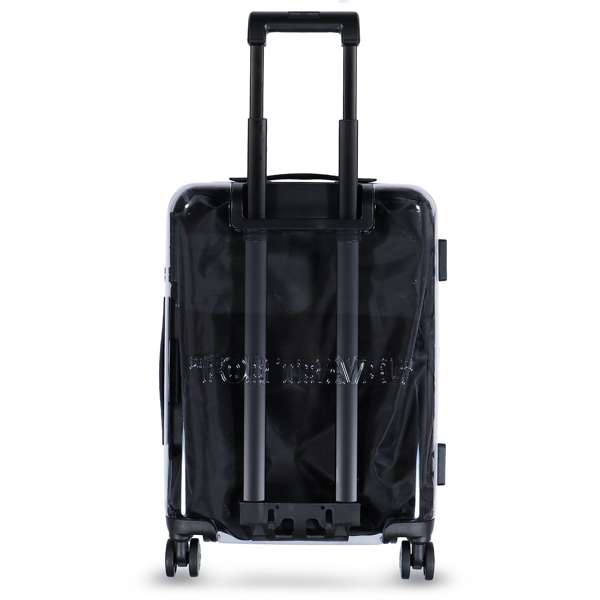 Off-White Quote Arrow Trolly Transparent - B Duffle Bag OMZH002F25PLA0017910 Detail View 5 | GATE
