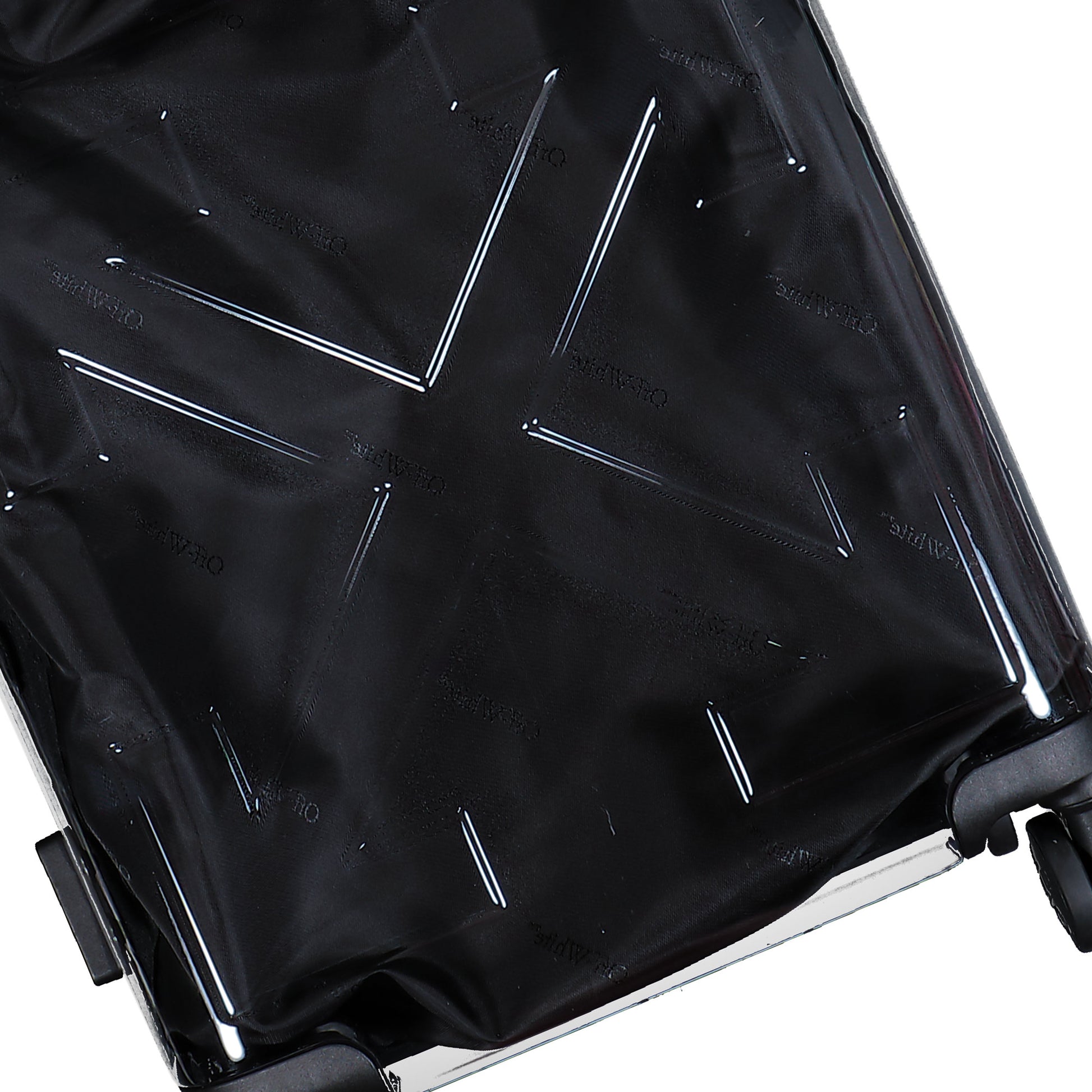 Off-White Quote Arrow Trolly Transparent - B Duffle Bag OMZH002F25PLA0017910 Detail View 8 | GATE
