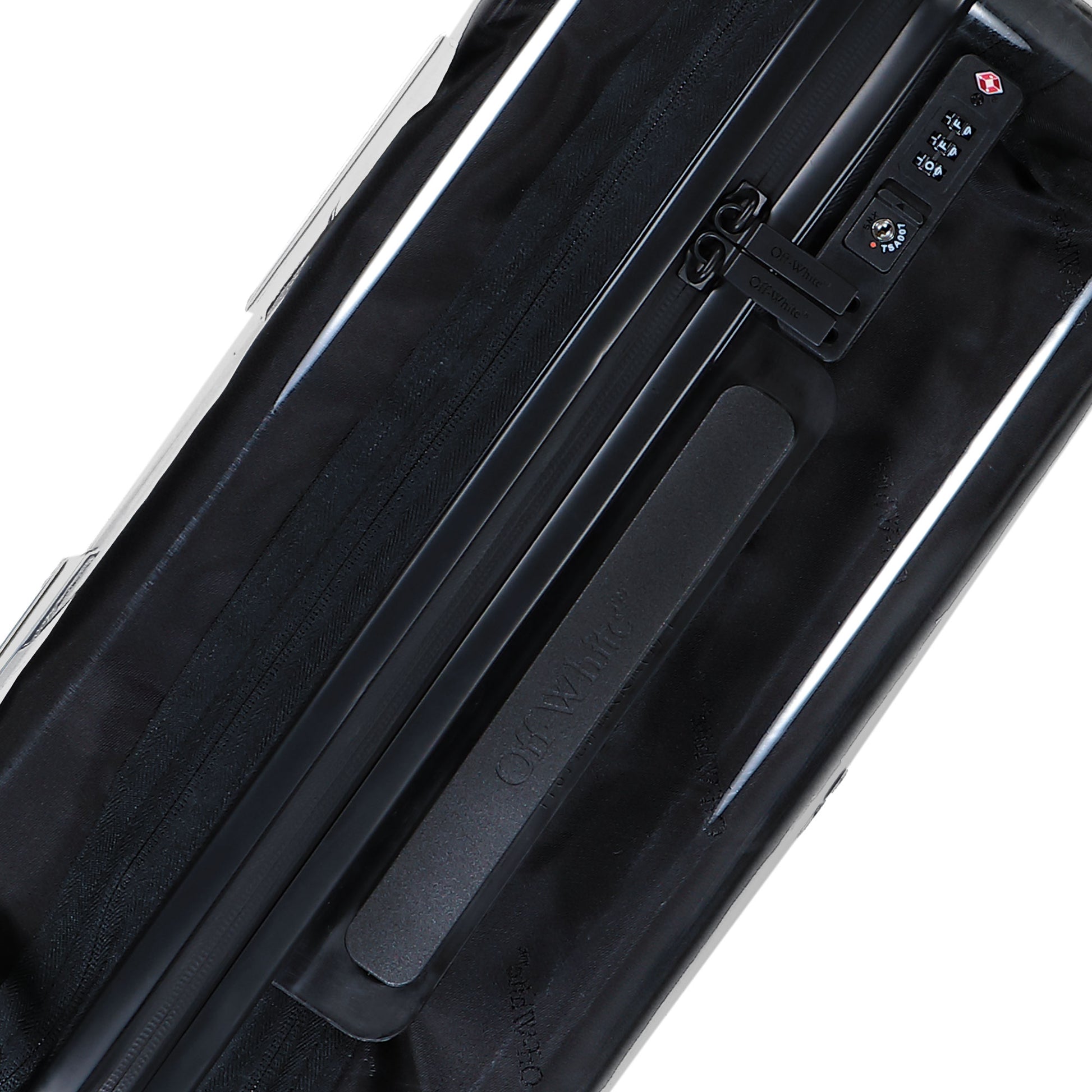 Off-White Quote Arrow Trolly Transparent - B Duffle Bag OMZH002F25PLA0017910 Detail View 9 | GATE
