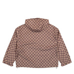 Rassvet Poly Tartan Hooded Jacket Brown Jackets PACC18J006-1 Detail View 2 | GATE
