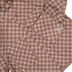 Rassvet Poly Tartan Hooded Jacket Brown Jackets PACC18J006-1 Detail View 4 | GATE
