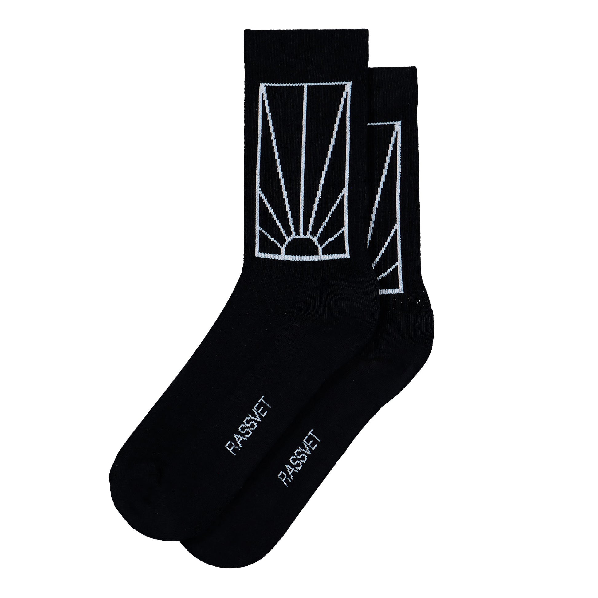 Rassvet Logo Socks Black Socks PACC18K007-1 Detail View 1 | GATE
