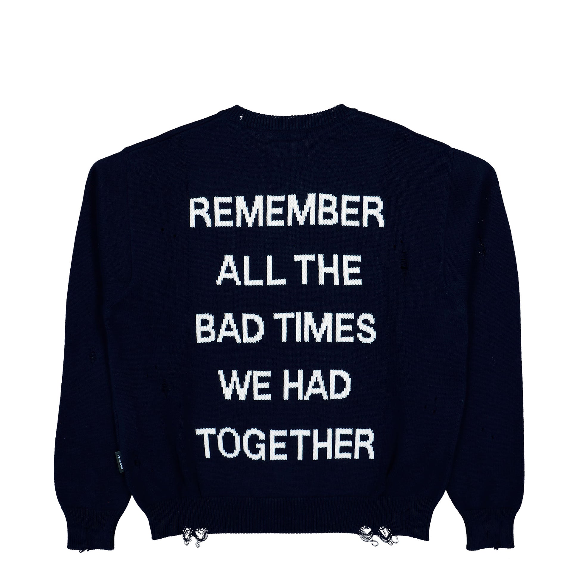 Rassvet Statement Sweater Dark Navy Sweatshirt PACC18N001-1 Detail View 2 | GATE
