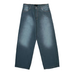 Rassvet Sun Dyed Baggy Denim Pants Dark Green Denim PACC18P001-1 Detail View 1 | GATE
