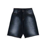 Rassvet Sun Dyed Baggy Denim Shorts Black Shorts PACC18P004-1 Detail View 1 | GATE
