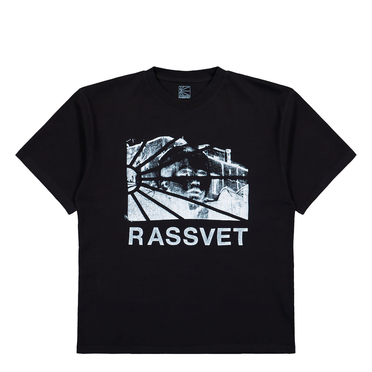 Rassvet Heritage Tee Shirt Black T-Shirt PACC18T001-1 Detail View 1 | GATE
