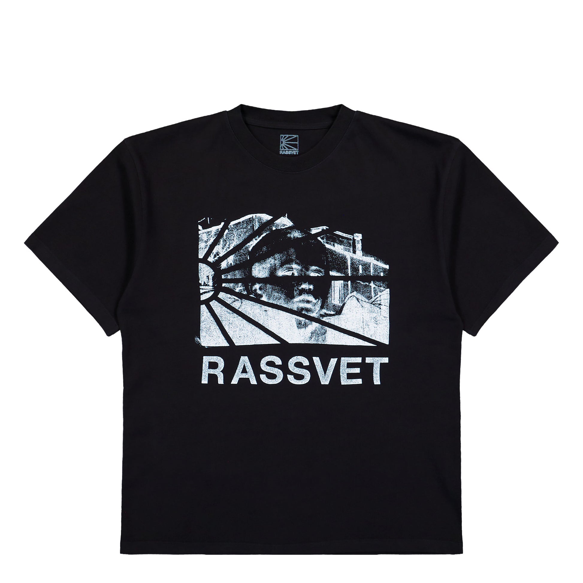 Rassvet Heritage Tee Shirt Black T-Shirt PACC18T001-1 Detail View 1 | GATE

