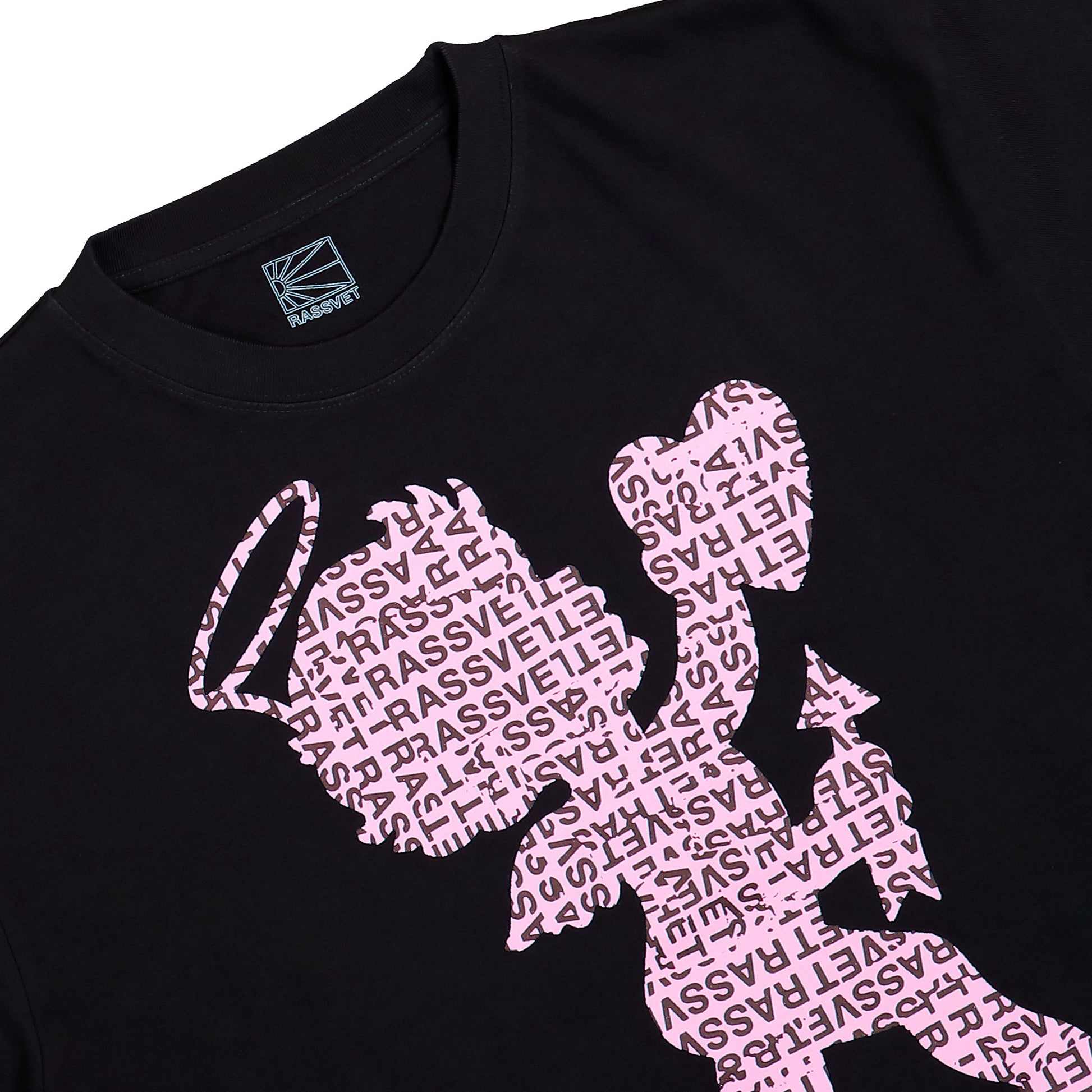 Rassvet Cupid Tee Shirt Black T-Shirt PACC18T006-1 Detail View 3 | GATE

