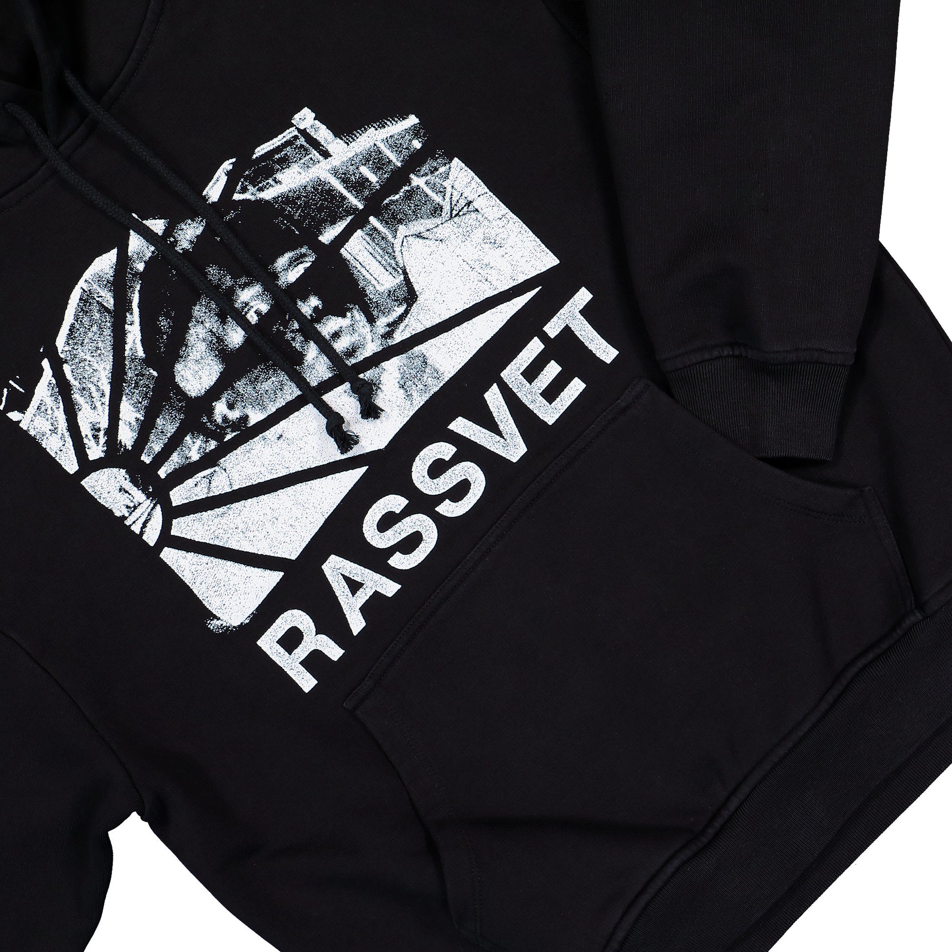 Rassvet Heritage Hoodie Black Hoodie PACC18T021-1 Detail View 4 | GATE

